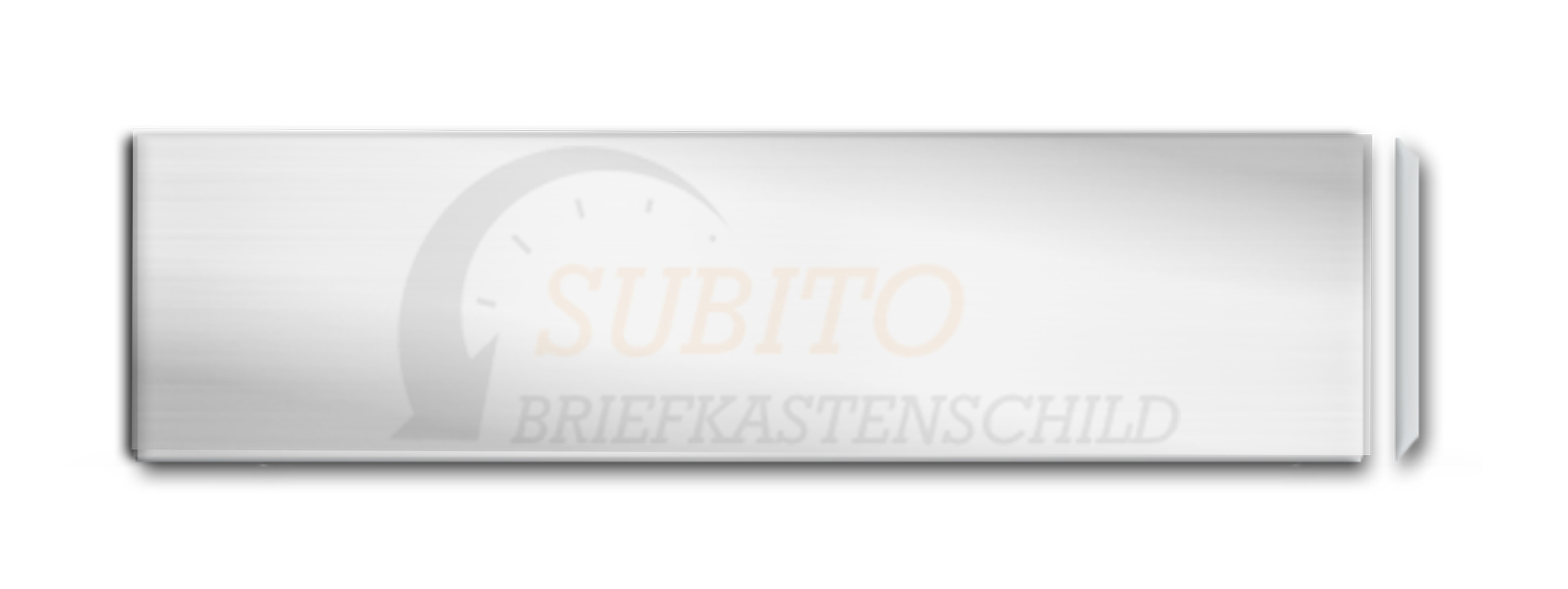Briefkastenschild Alumhaus 80 x 19 Alu